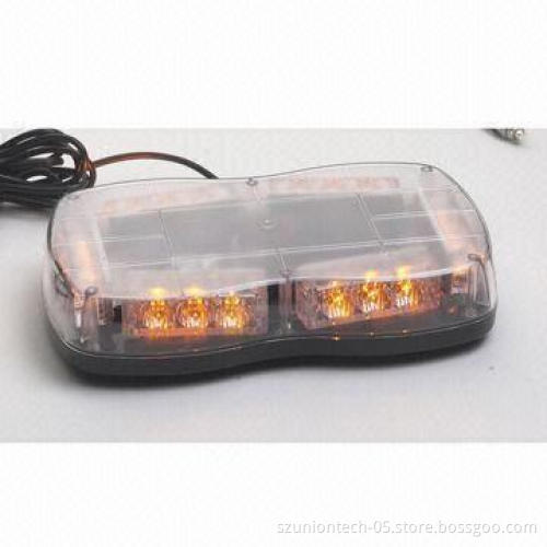 Low-profile LED Warning Light Minibar with PC Dome, Suitable for Police Use